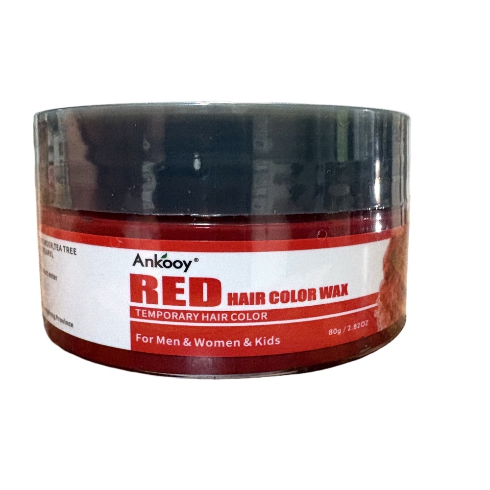 Ankooy Red Temporary Hair Color Wax | For Men, Women & Kids | 120g